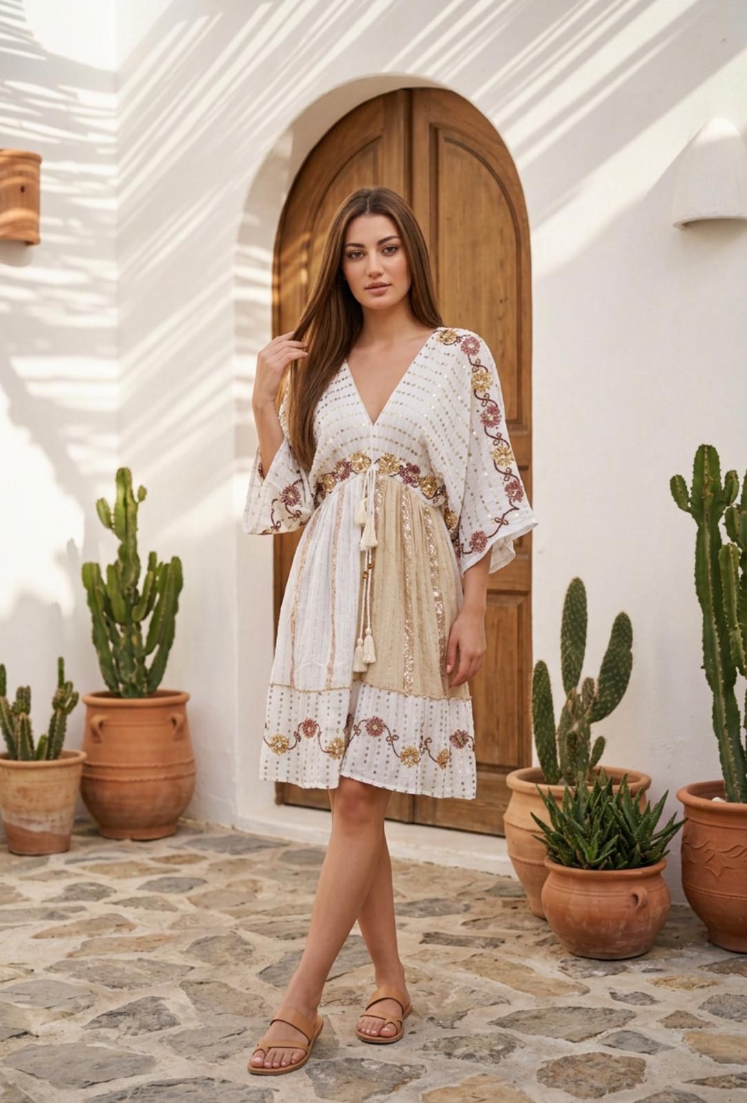 Santorini Breeze Dress  (Short)