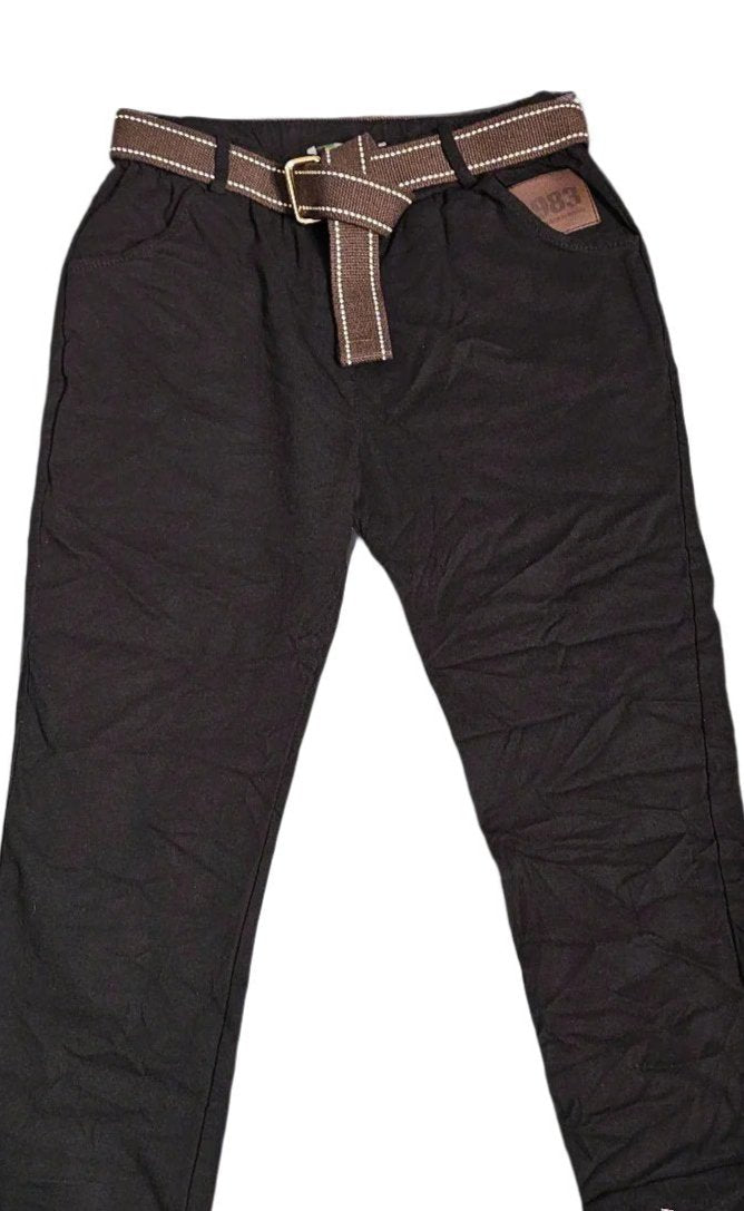 Italian Stretch Magic Fit Trousers (Black)