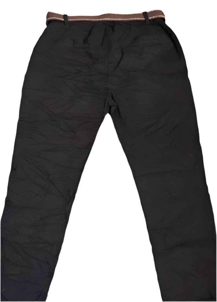 Italian Stretch Magic Fit Trousers (Black)