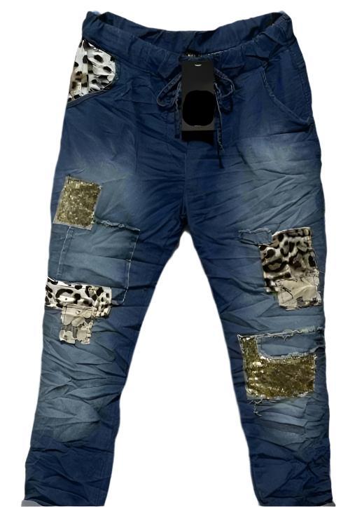 Italian Stretch Jogger Pants Magic Fit (Denim)