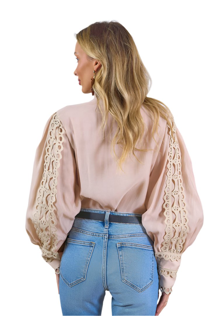 Brie's Classy Lace Long Sleeve Top