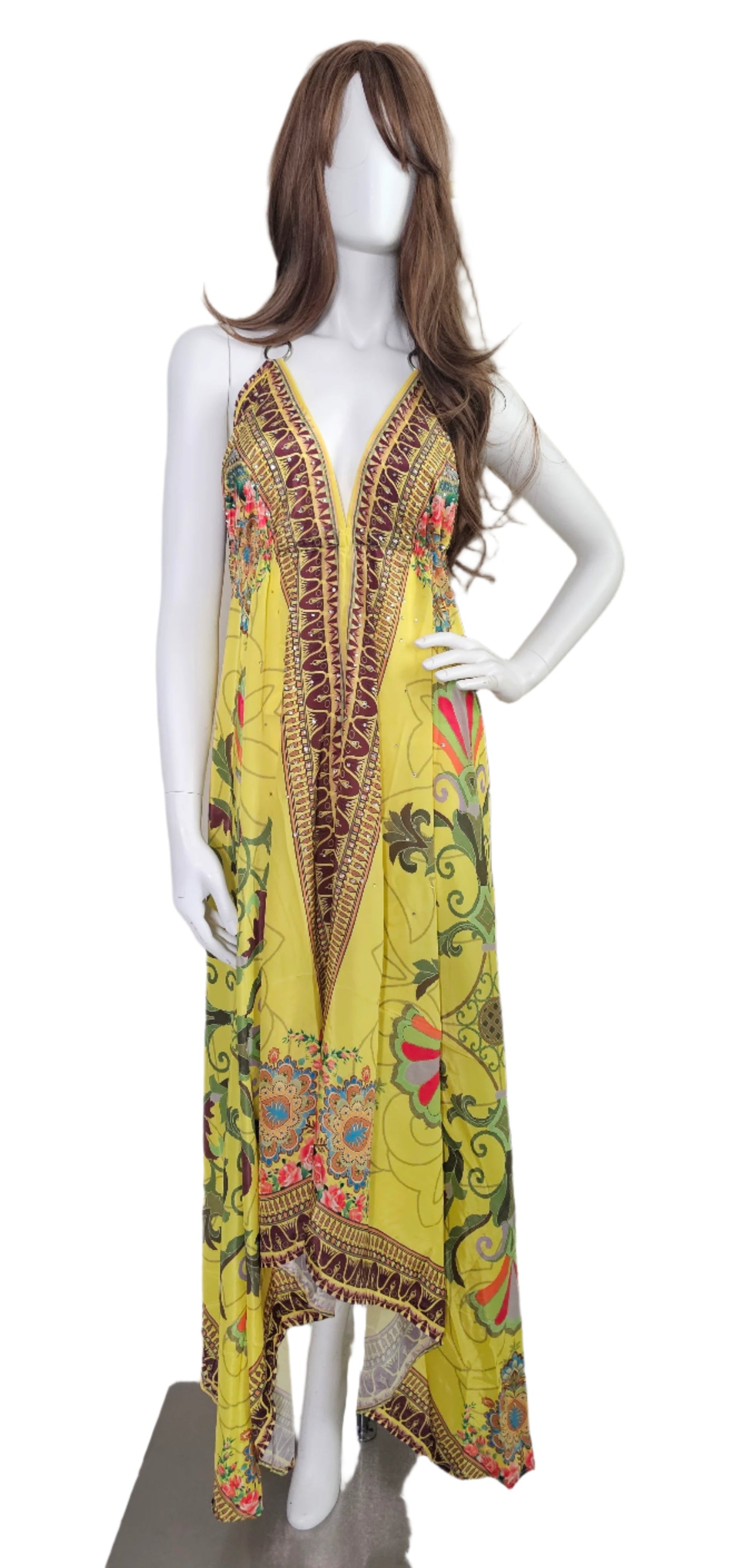 Daisy Starburst Safari Halter Sundress