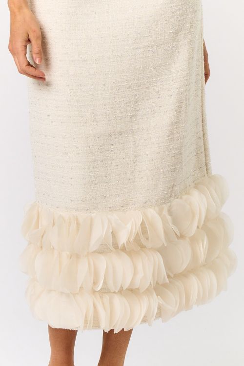 Tweed Strapless Dress