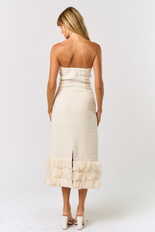 Tweed Strapless Dress